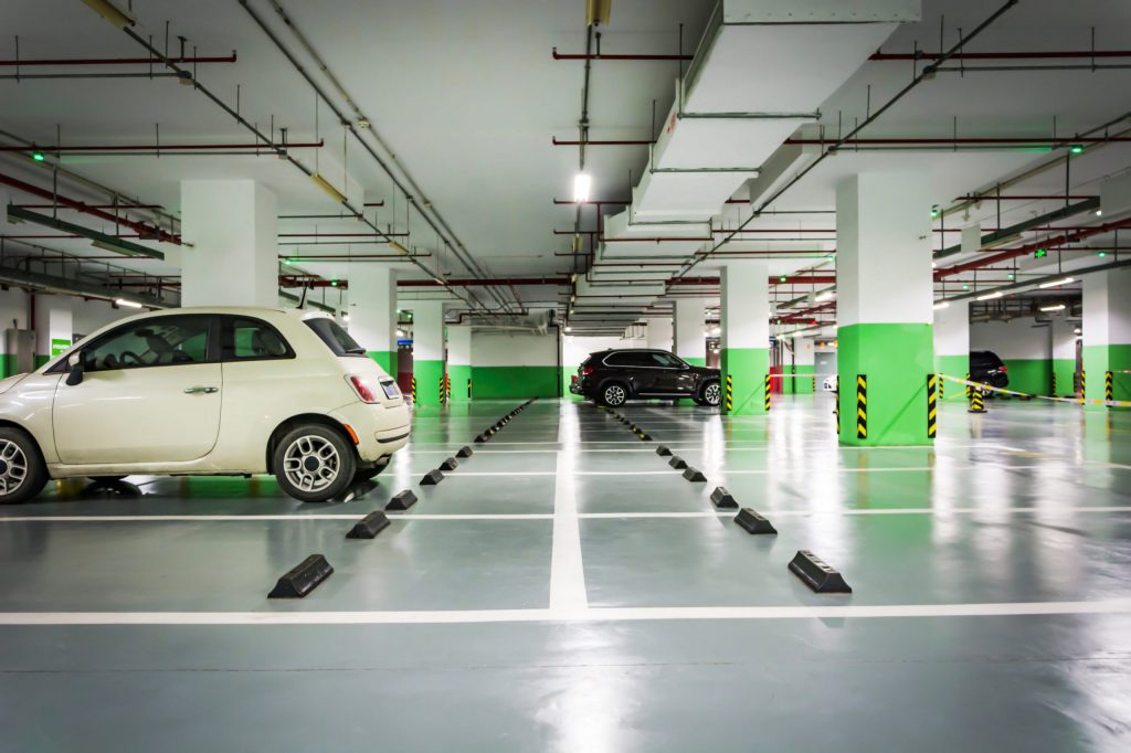 Parking lot striping
