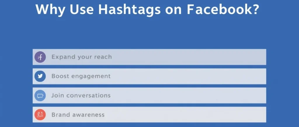 why use hashtags on facebook