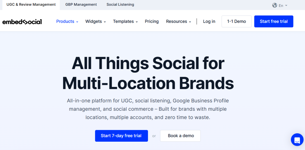 EmbedSocial - tool to embed instagram feed