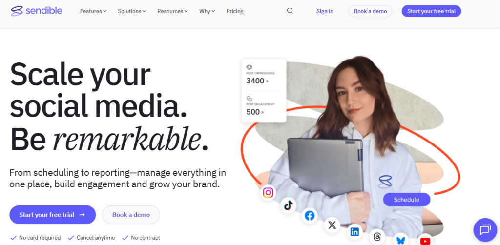 Sendible - Instagram Automation Tool