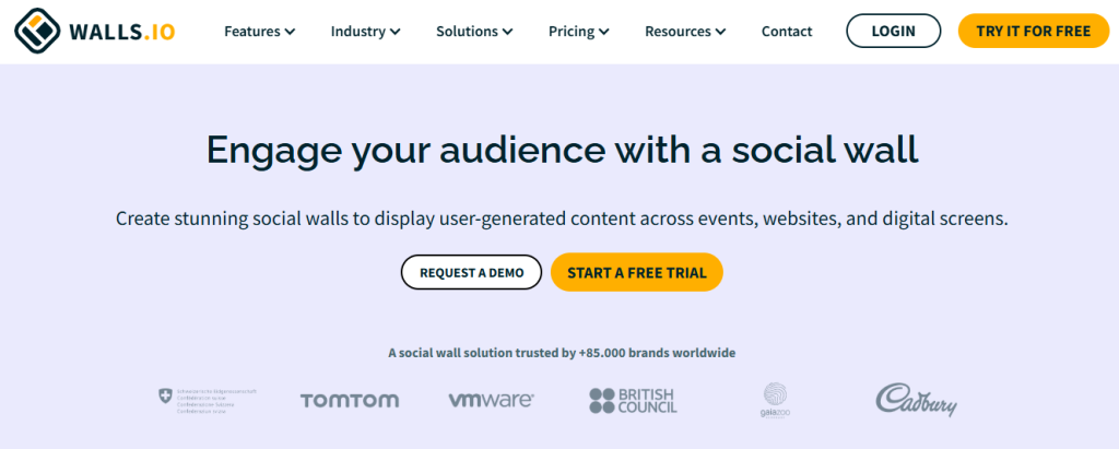 Walls.io - Hashtag Aggregator tools