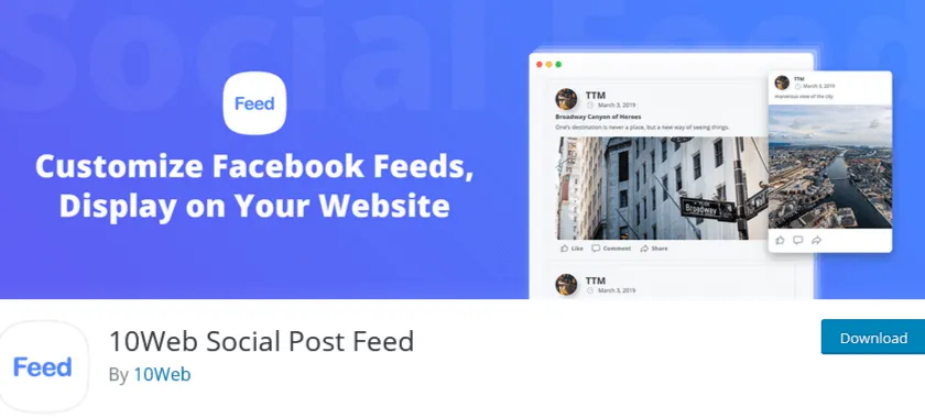 Social Feed by 10Web