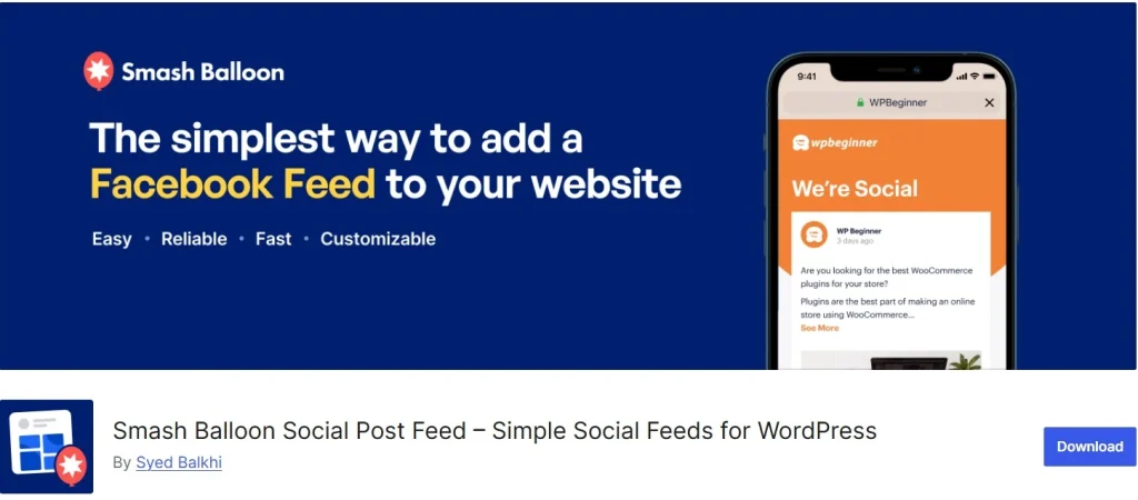 Smash Balloon Social Feed Plugins
