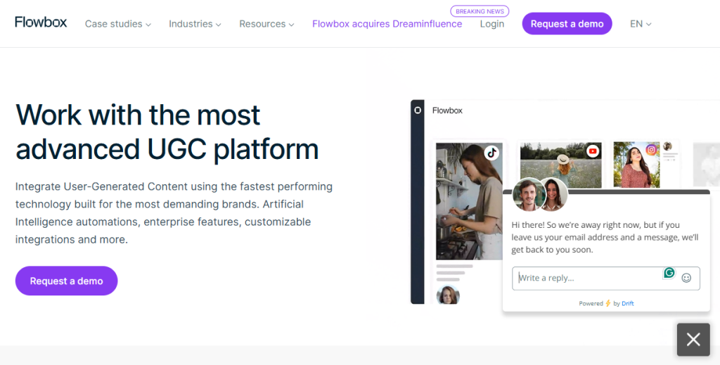 Pixlee Alternatives - Flowbox