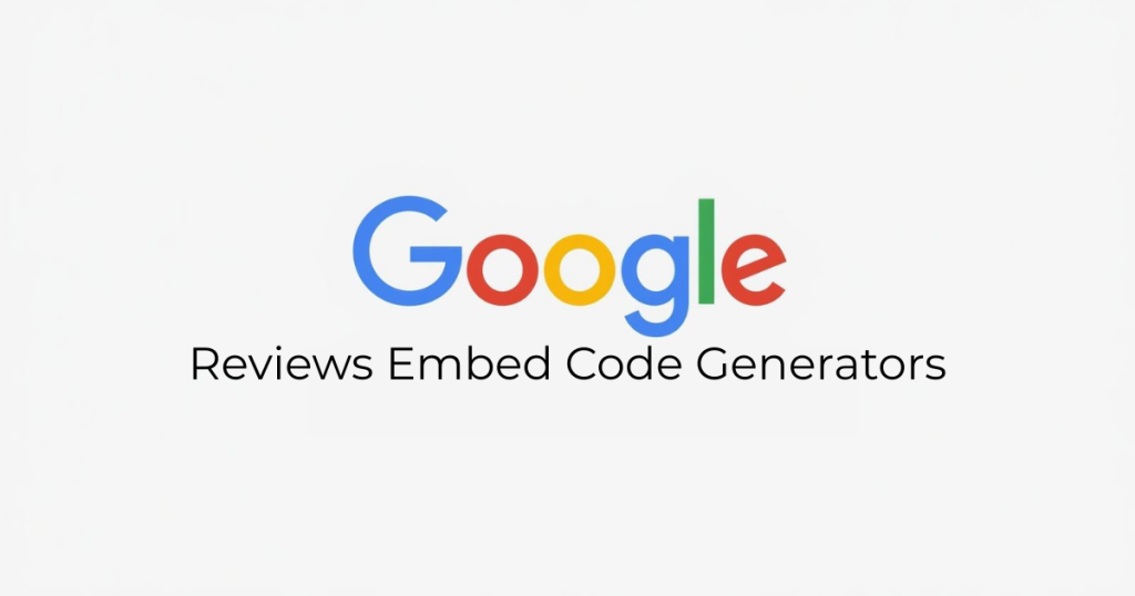 google reviews embed code generator