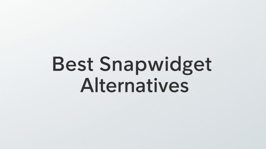 Best Snapwidget Alternatives