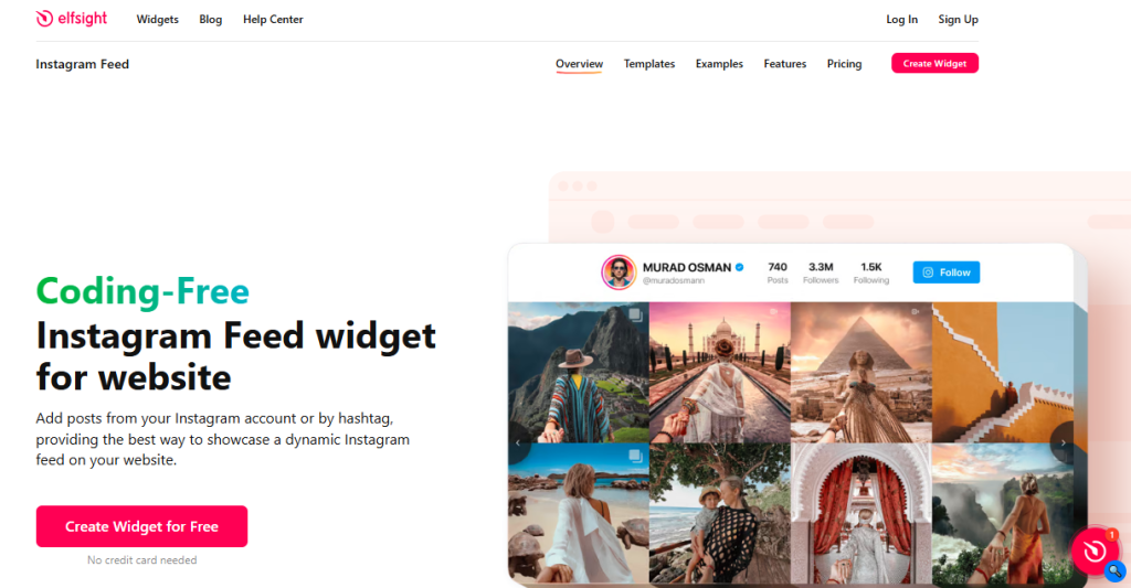 top instagram widget - Elfsight