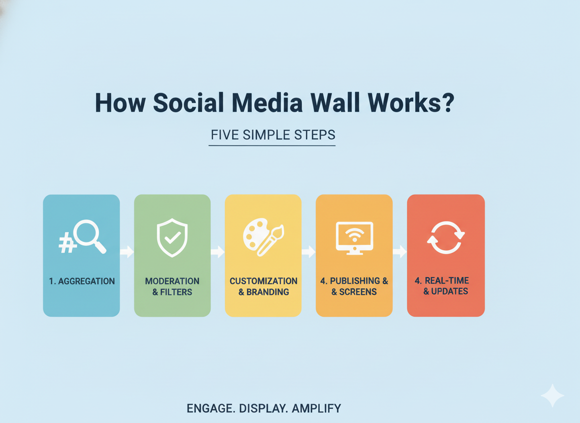 what is social media wall and how does it work 
