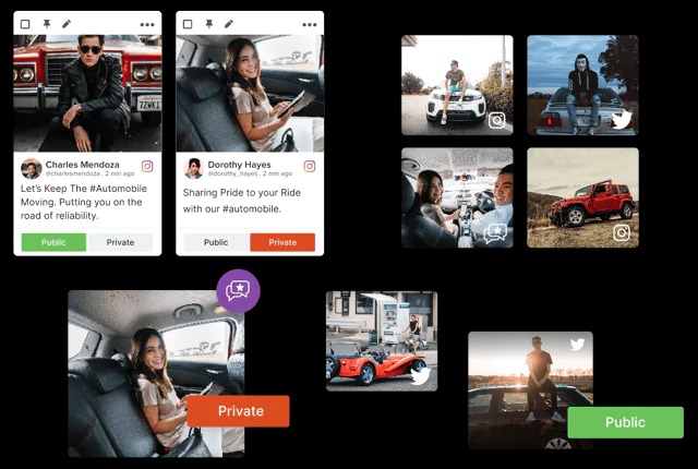 Moderate Hashtag Feed