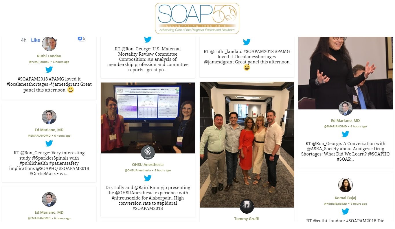 social media wall for community gatherings